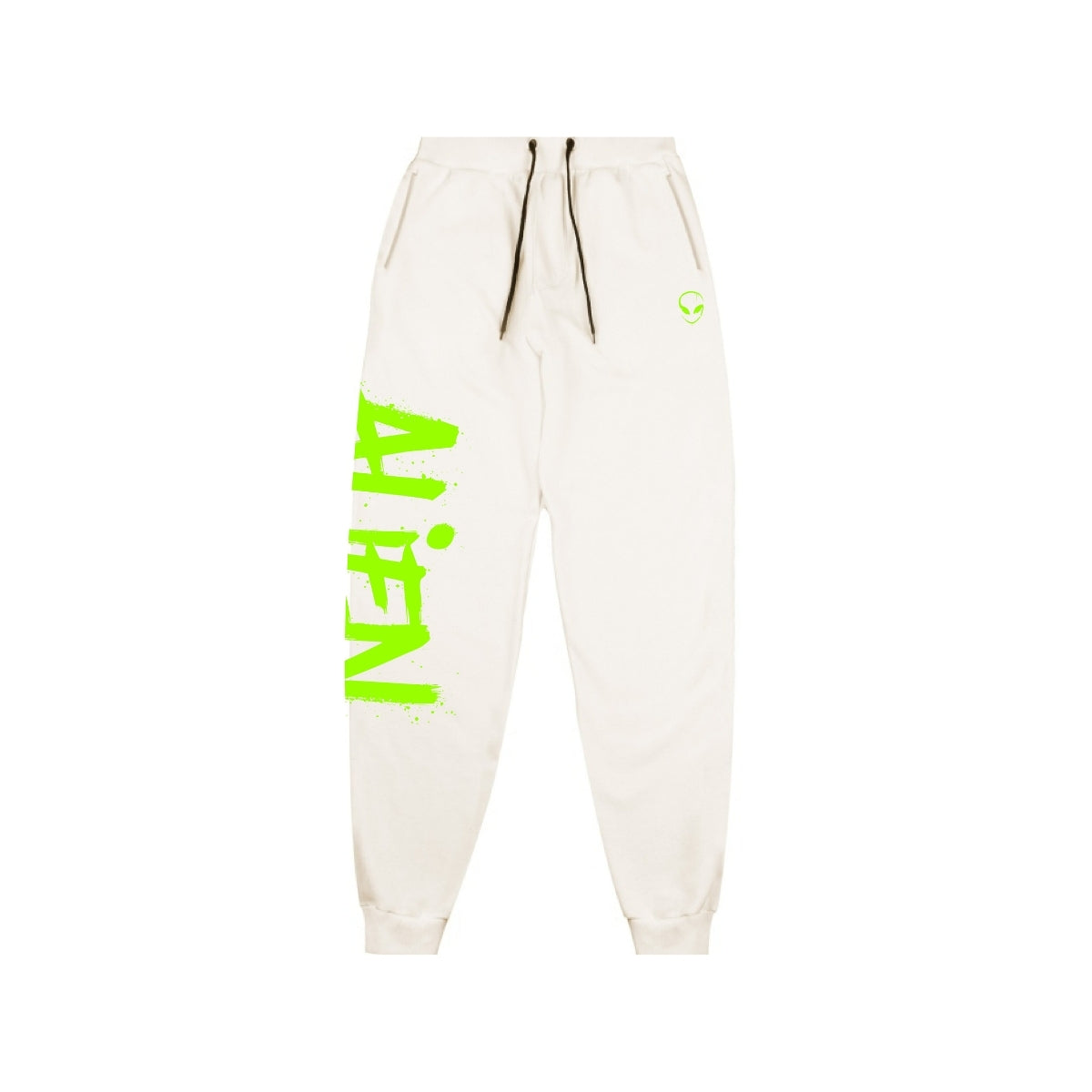 Calça de Moletom Branca e verde
